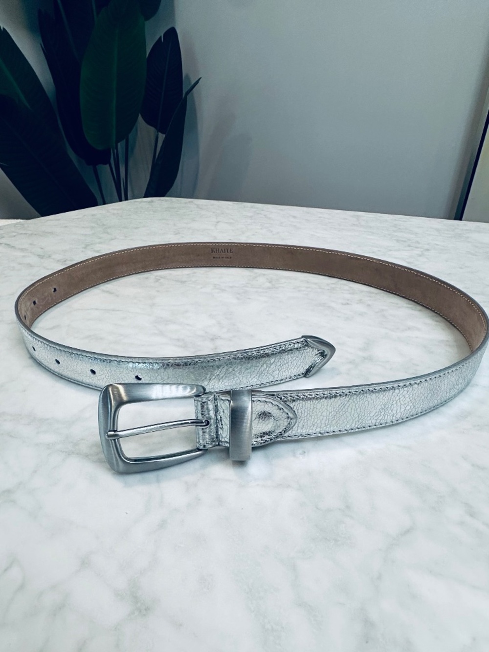 KHAITE Silver belt, size M/L